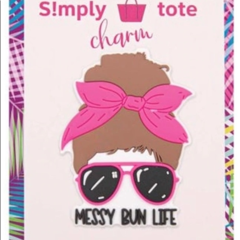 Simply Tote Charm (Bogg Bag style) Messy Bun